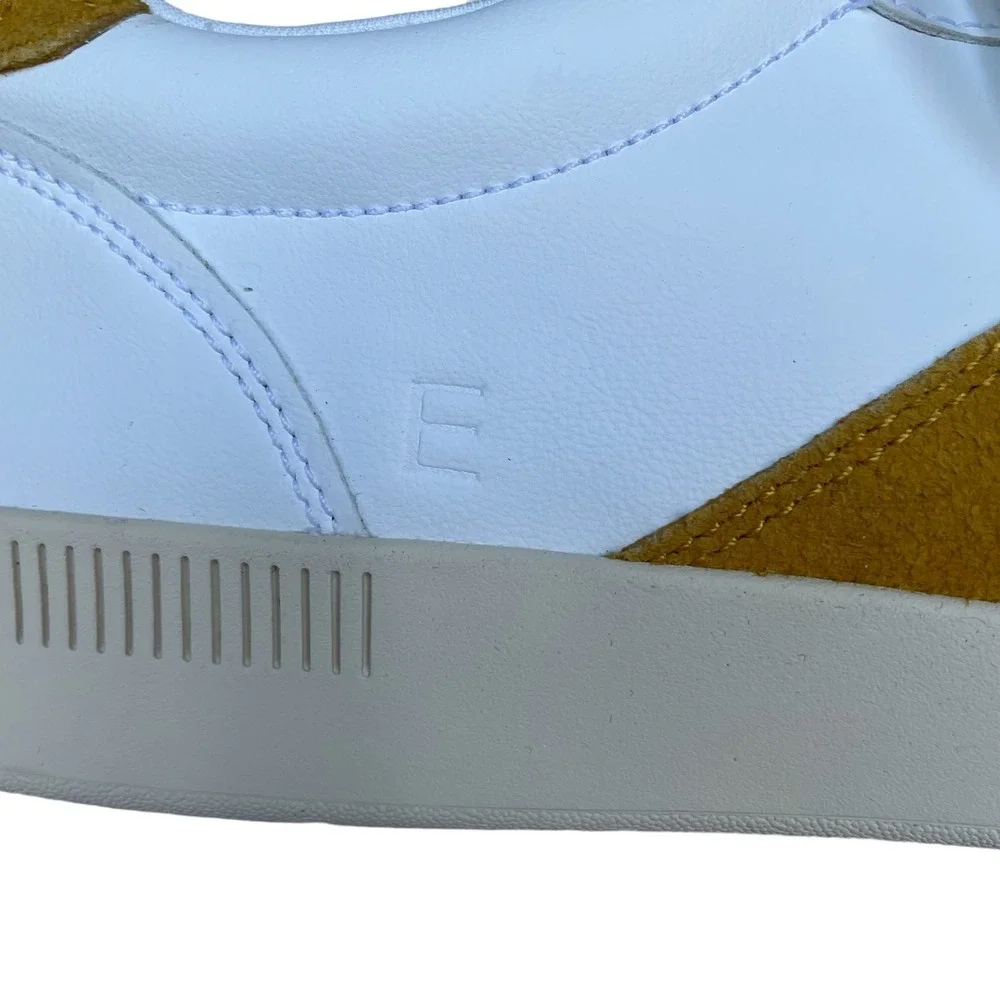 Everlane White Leather Suede‎ Accent Sneakers Mens US 9 Womens US 11 Casual